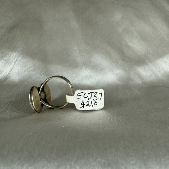 Sterling Silver Ring Double Moonstone Oval Gemstone Statement Jewelry Size 6 - Picture 3 of 5